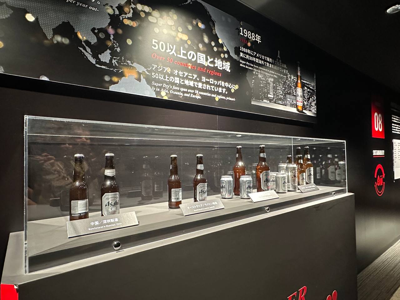歷屆啤酒的陳列